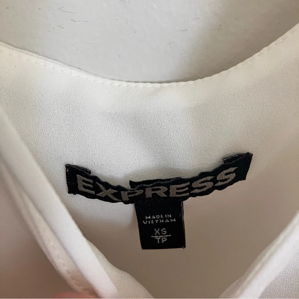 Express Cream Tank Top with Strappy Design - Picture 4 of 8